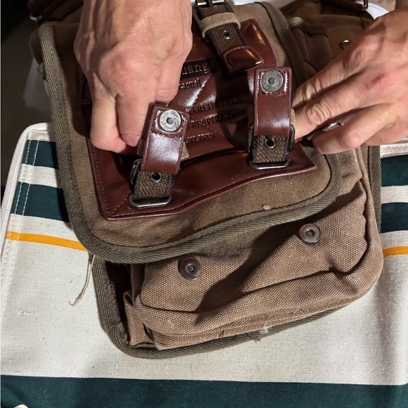 Brown Casual Men's Crossbody Bag by Ru YiHuang. - Picture 3 of 7